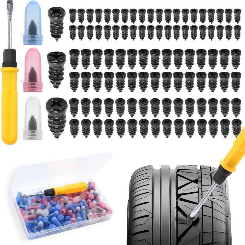 Emergency Tire Puncture Repair Tool Kit - 9
