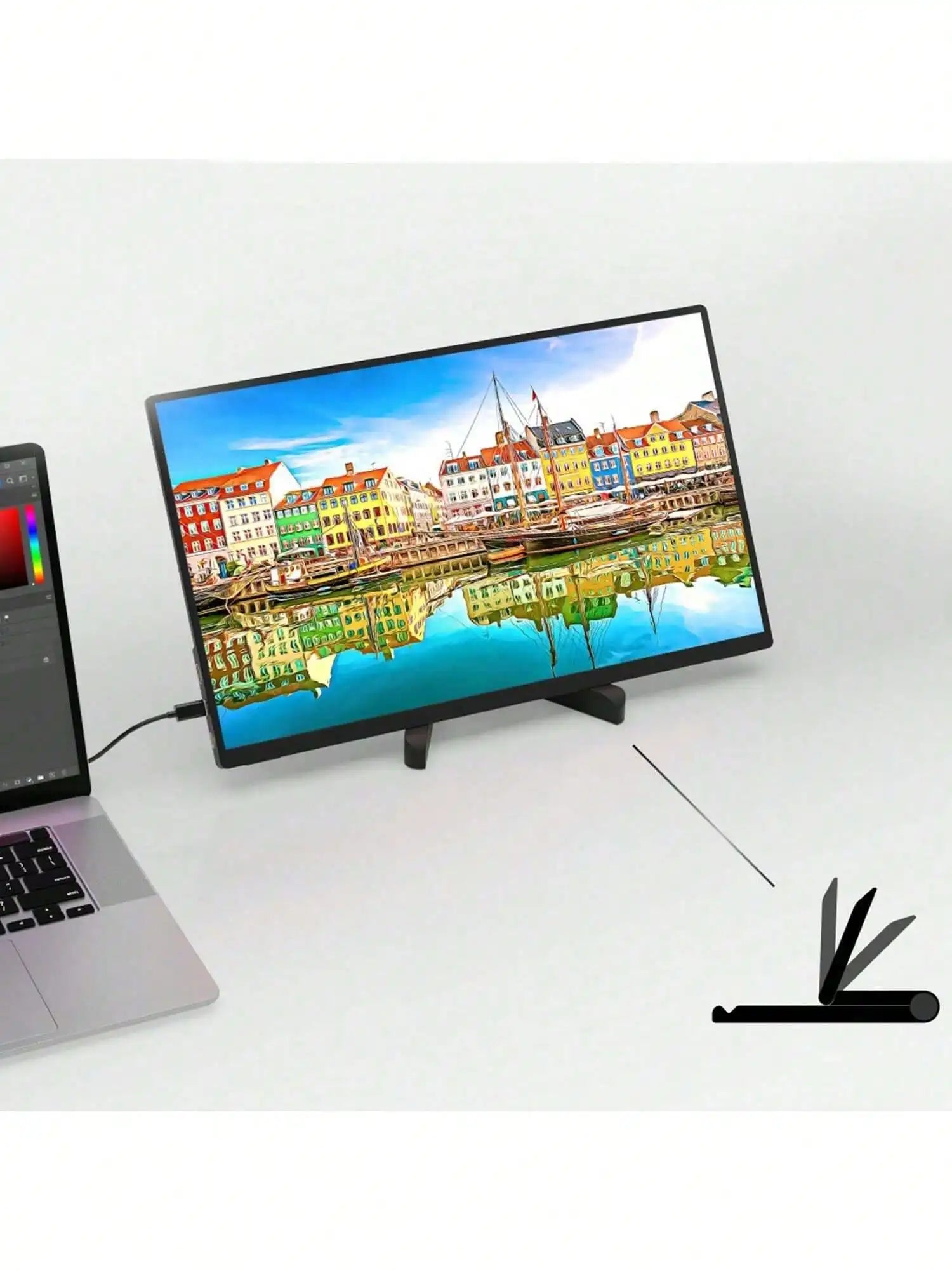 Portable Foldable Desktop Stand for Tablets and Phones - 4