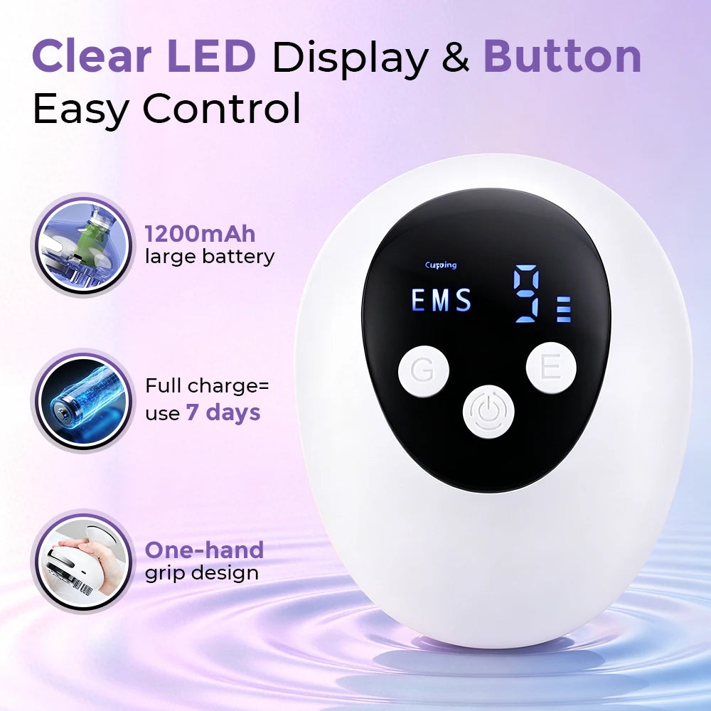 Electric Cupping and Gua Sha Massage Device with Red Light Therapy - 5