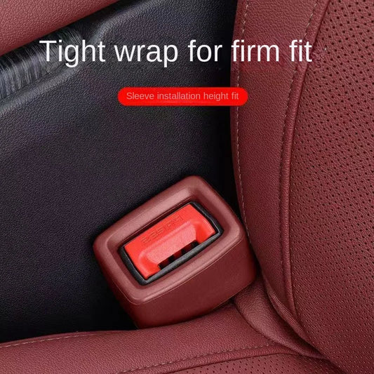 Universal Car Seat Belt Cover Silicone Protective Anti Collision Sleeve