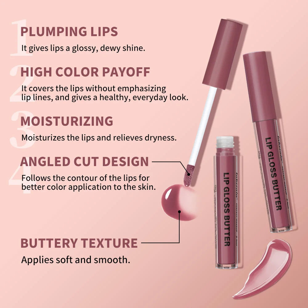 Hydrating Lip Liner and Lip Gloss Makeup Set - 9