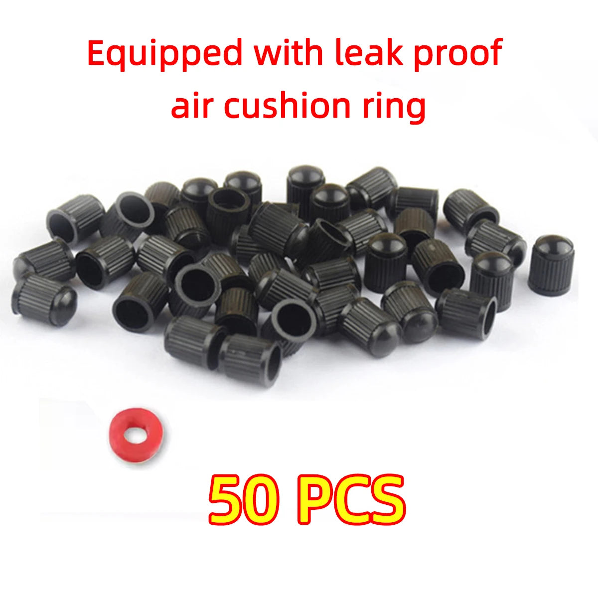 Universal Tire Valve Stem Caps with Airtight Rubber Seal - 14