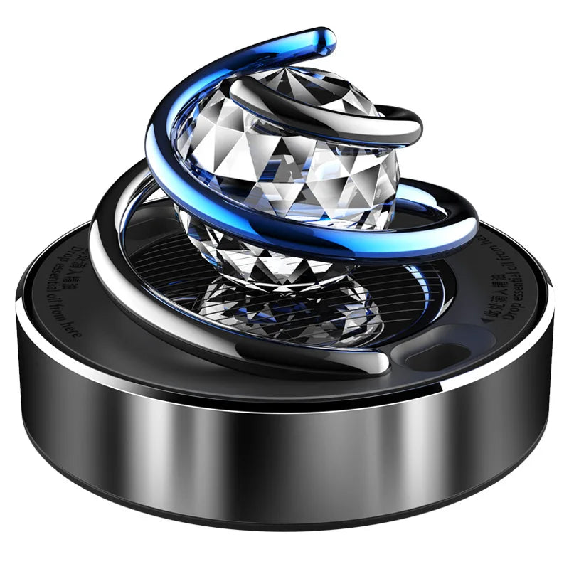 Solar Powered Rotating Car Air Freshener Diffuser