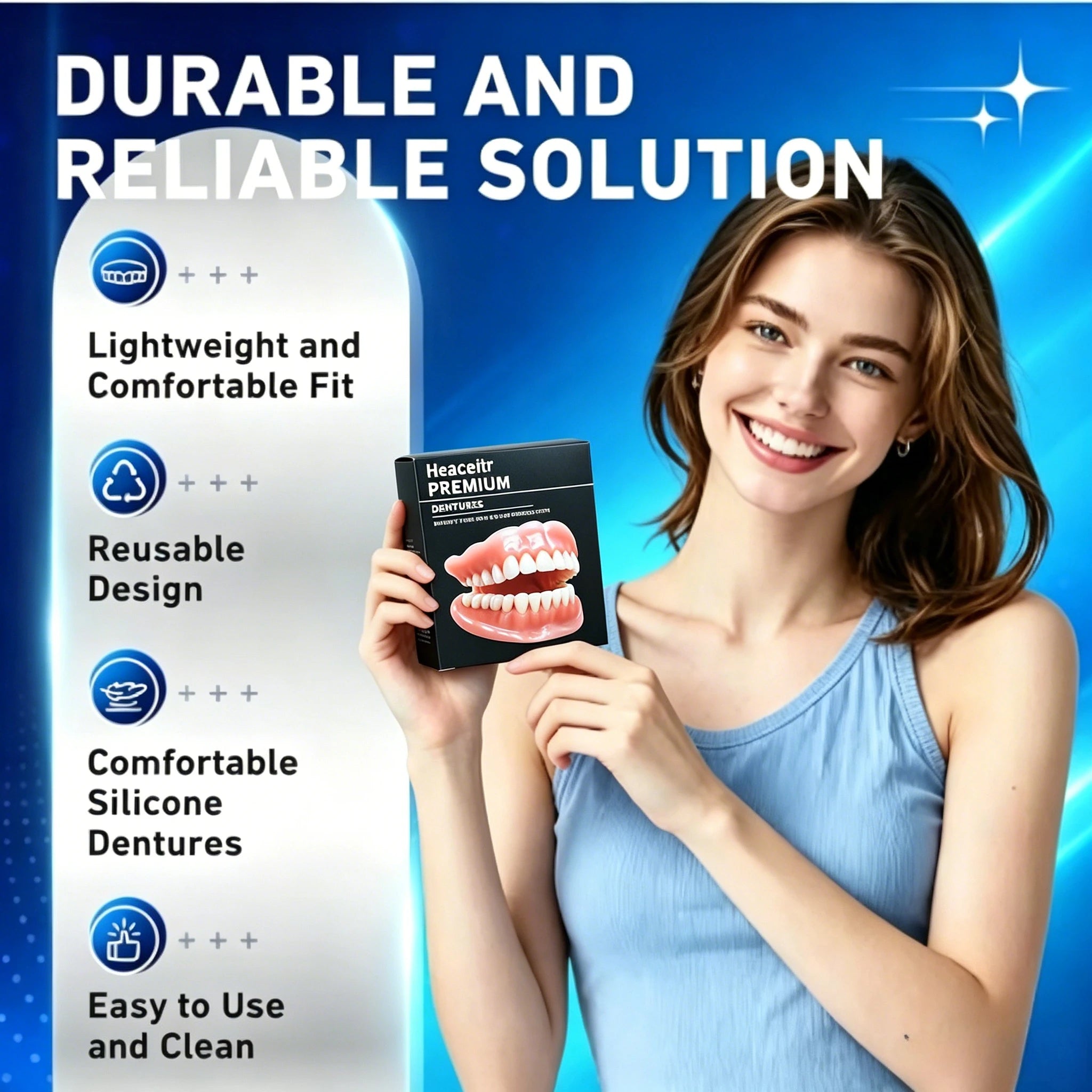 Custom Fit Boil and Shape Comfort Dentures - 6