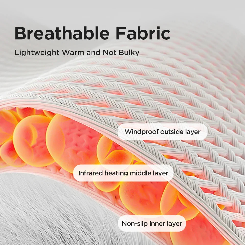 Heated Cordless Wrist Support Massager with 3 Vibration Modes