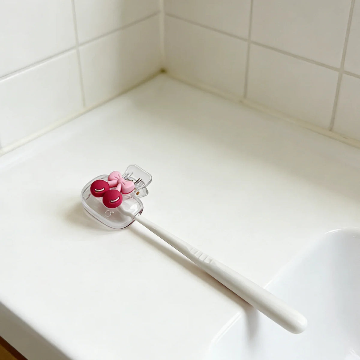 Cute Cherry Design Toothbrush Head Protective Cover