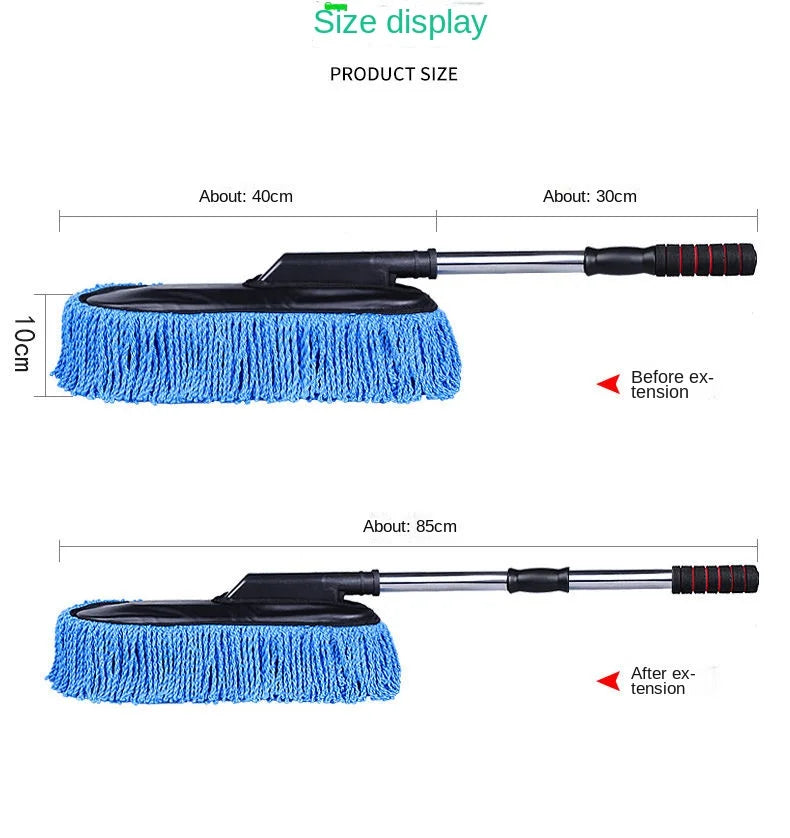 Adjustable Microfiber Car Wash Mop and Cleaning Duster Kit - 20