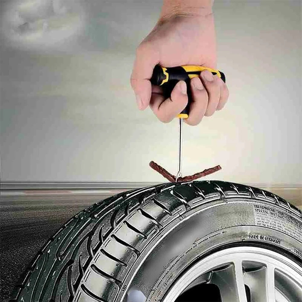 Emergency Auto Tire Repair Kit with Puncture Plug Tools