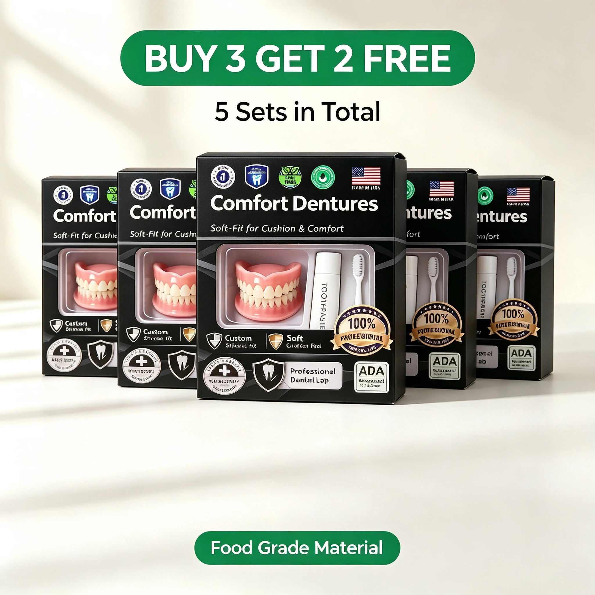 Moldable Silicone Instant Denture Set for Natural Smile - 8