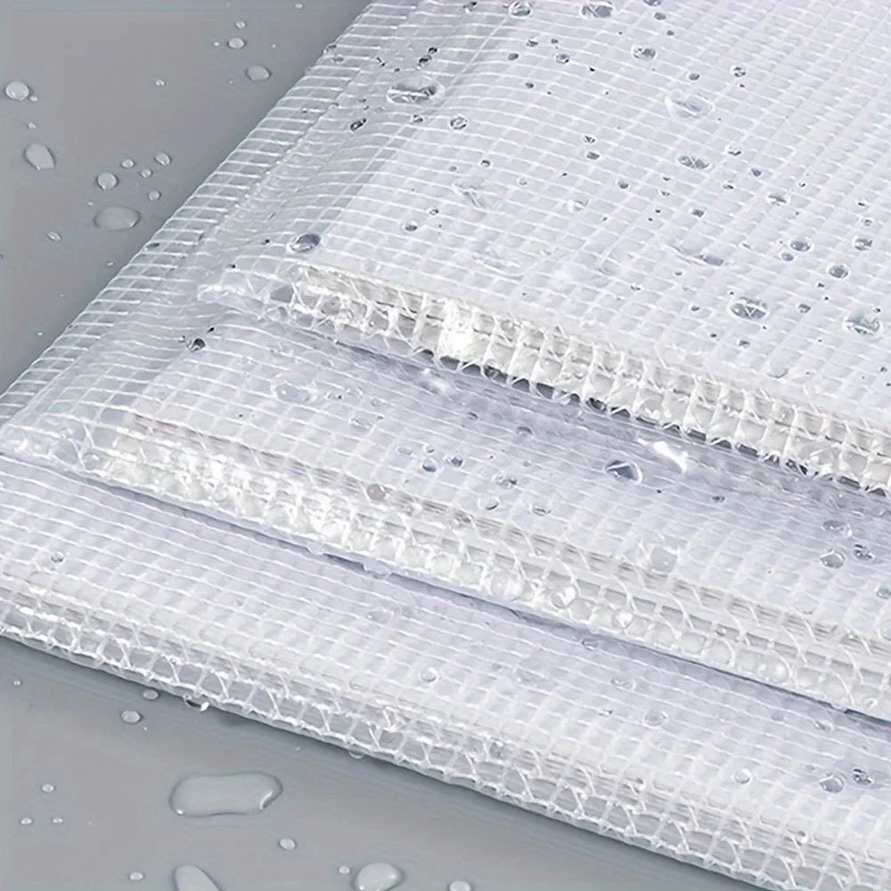 Transparent Double-Layer Mesh Document Storage Bag - 9