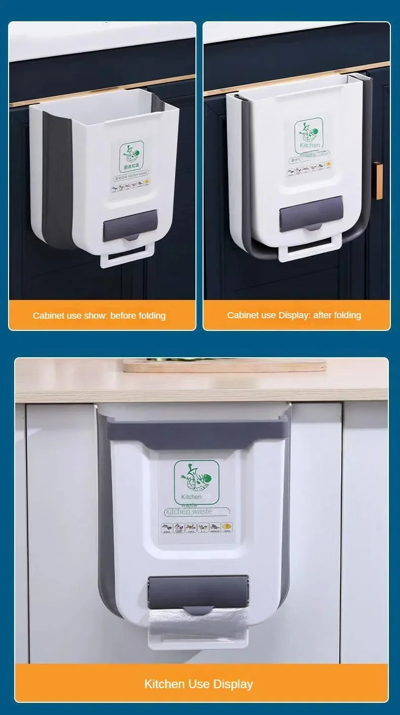 Foldable Hanging Trash Can for Kitchen and RV - 15