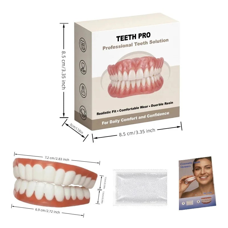 Comfortable Silicone Upper and Lower Denture Set for Daily Smile - 14