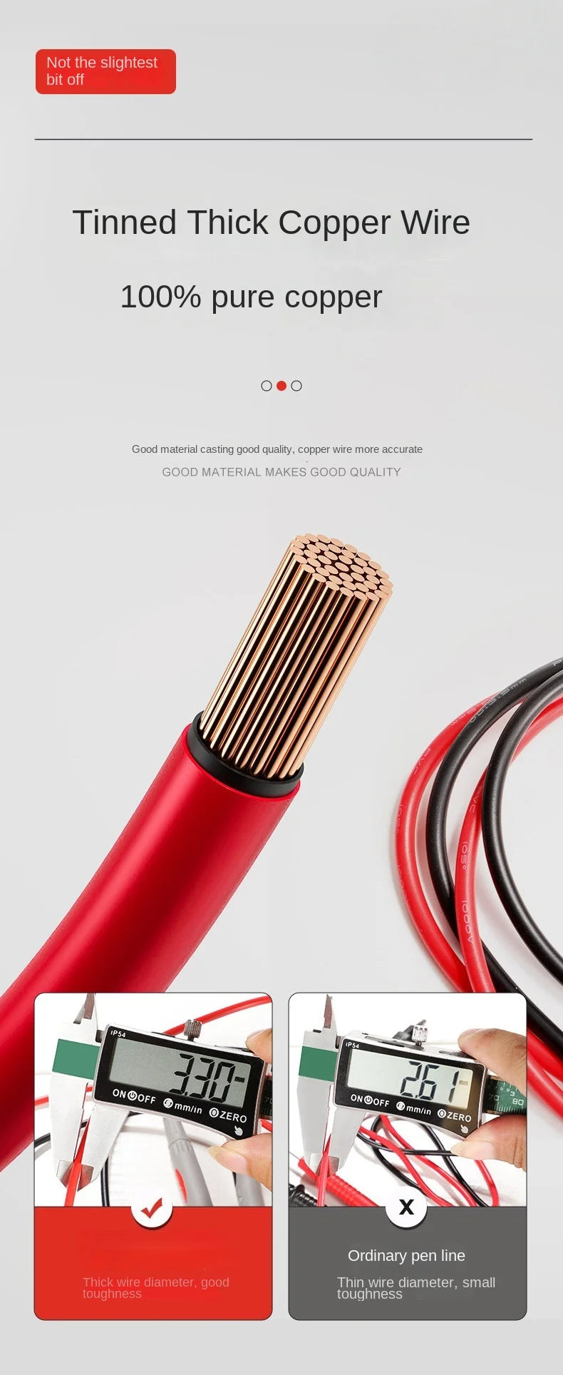 Digital Multimeter Needle Tip Probe Test Leads - 13