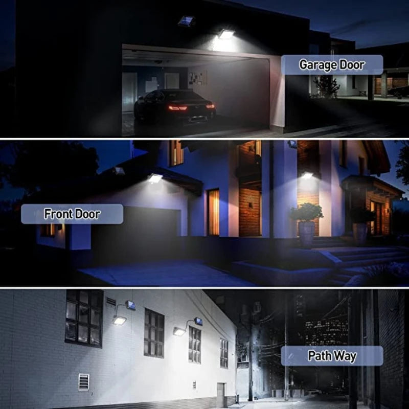 Waterproof Solar Motion Sensor Wall Light with Remote Control