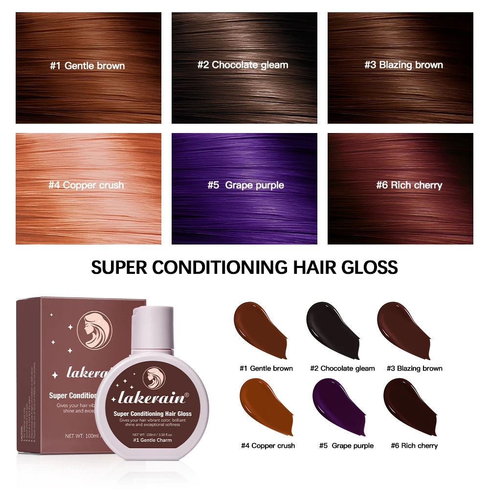 Conditioning Hair Gloss for Color Enhancement and Shine