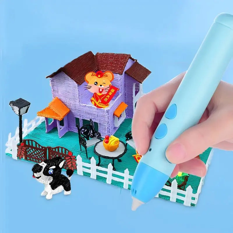Low-Temperature 3D Printing Pen for Kids