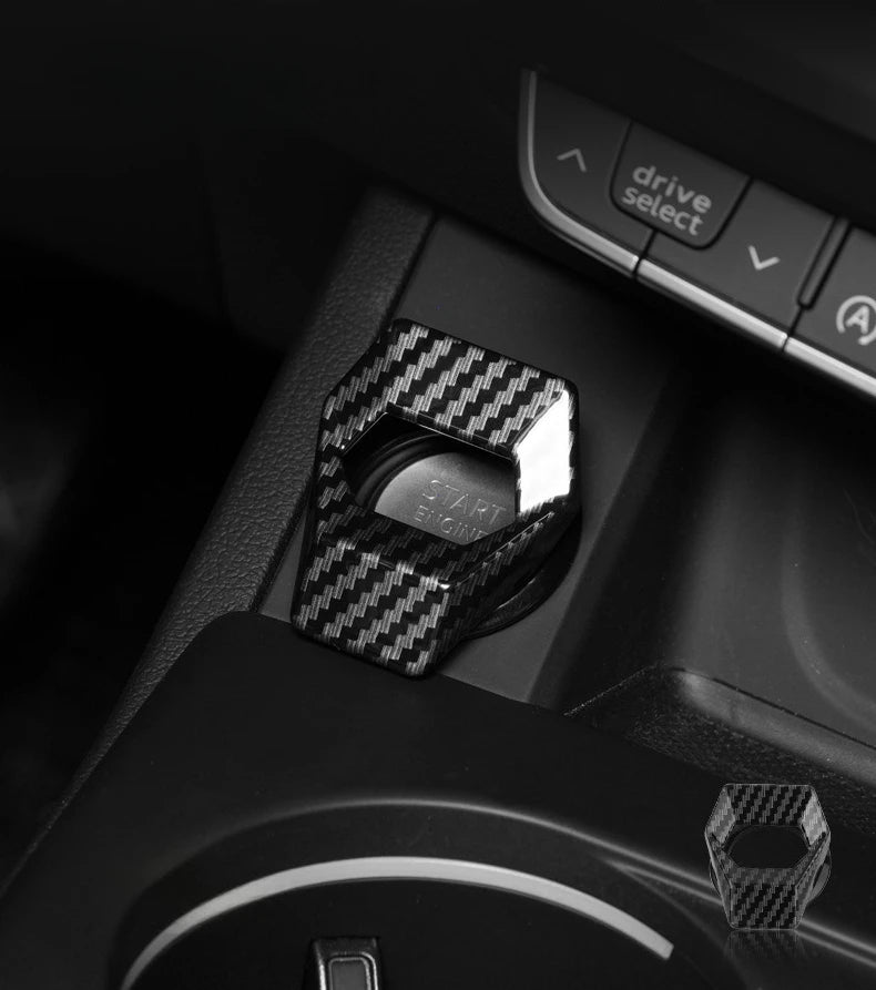 Car Engine Push Button Start Stop Protective Cover - 6