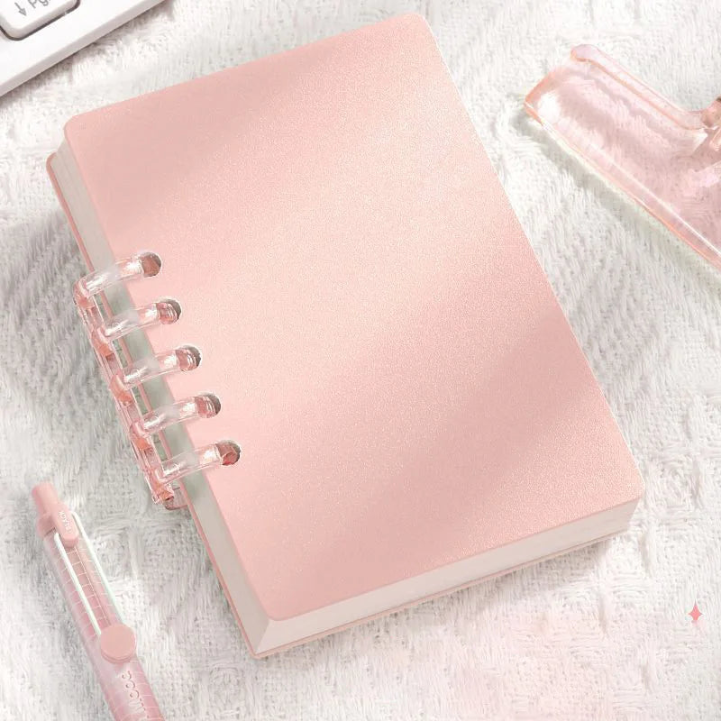 A7 Refillable Loose Leaf Binder Notebook with 5-Ring Cover - 16