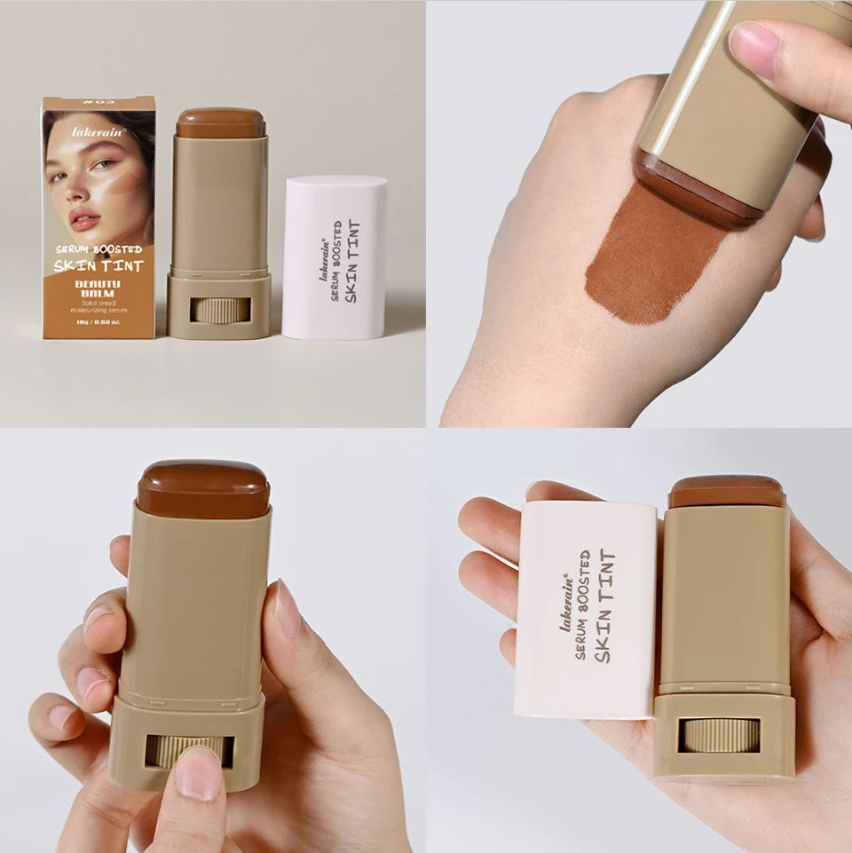 Matte Foundation Stick and Pressed Powder Beauty Set - 20
