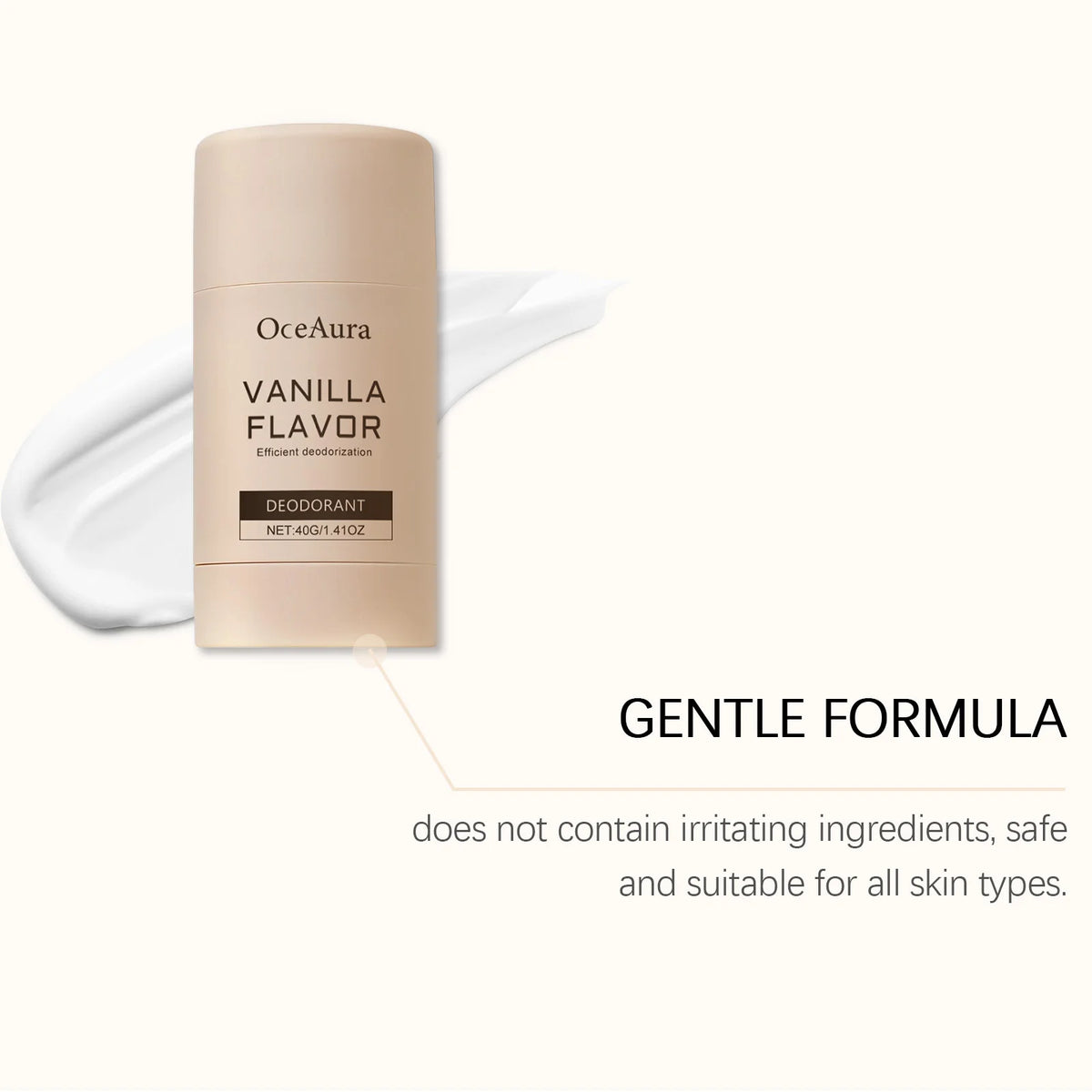 Long-Lasting Vanilla Deodorant Stick for Odor Control