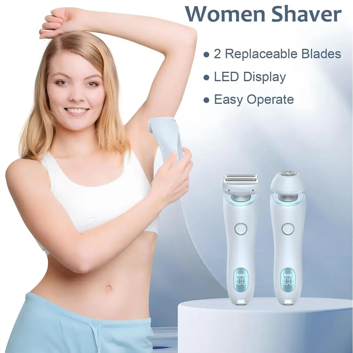 2-in-1 Painless Electric Shaver for Women - 2