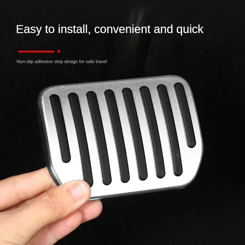 Aluminum Non-Slip Pedal Cover Set for Tesla Model 3 and Model Y - 3