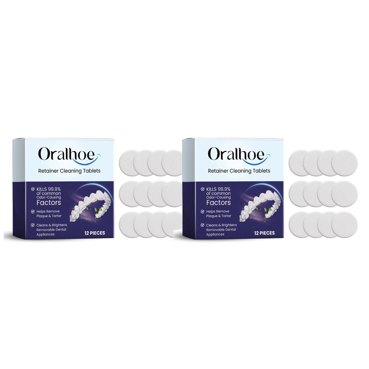 Effervescent Denture and Retainer Cleaning Tablets