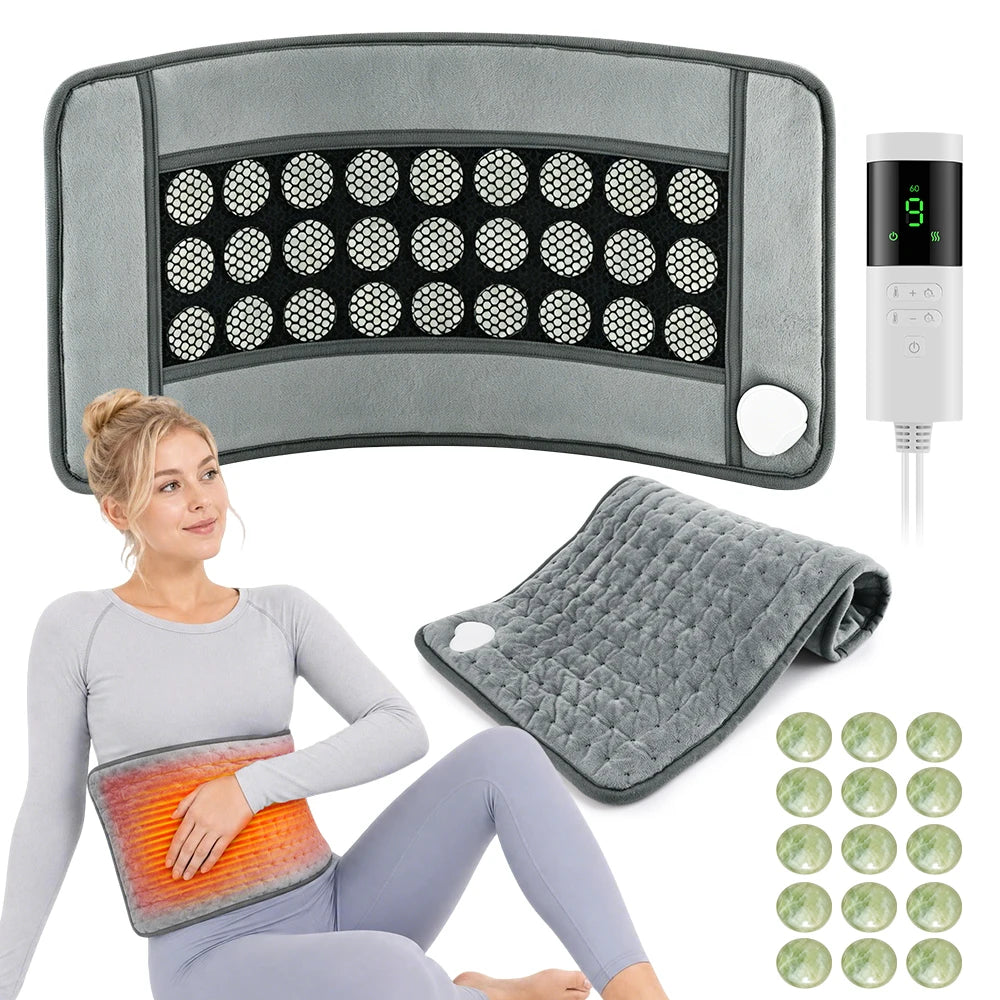 Dual-Sided Natural Jade Heating Pad for Pain Relief