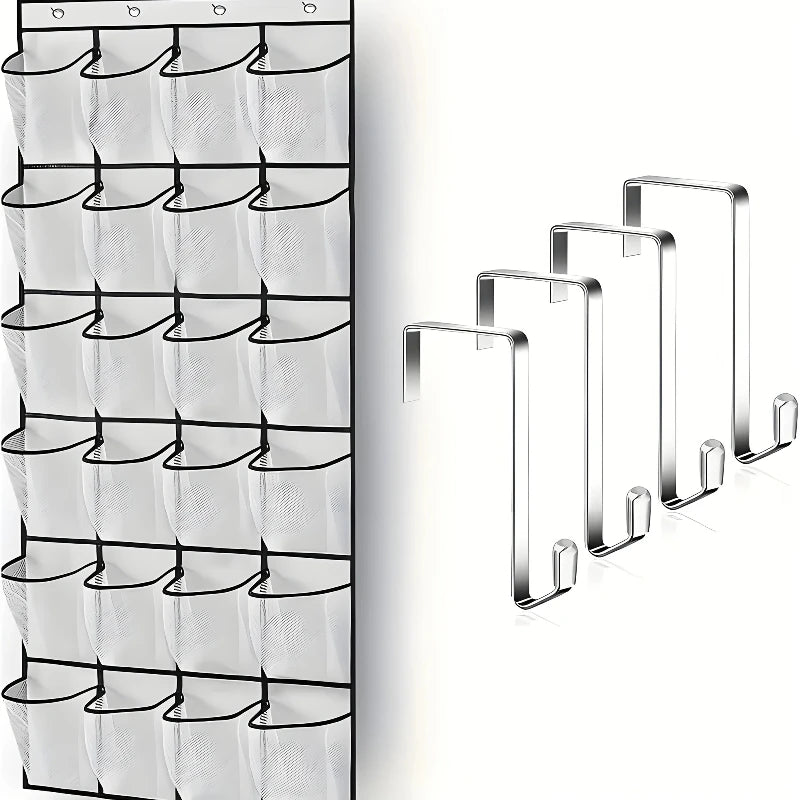 Over-the-Door Hanging Shoe and Accessory Organizer - 2