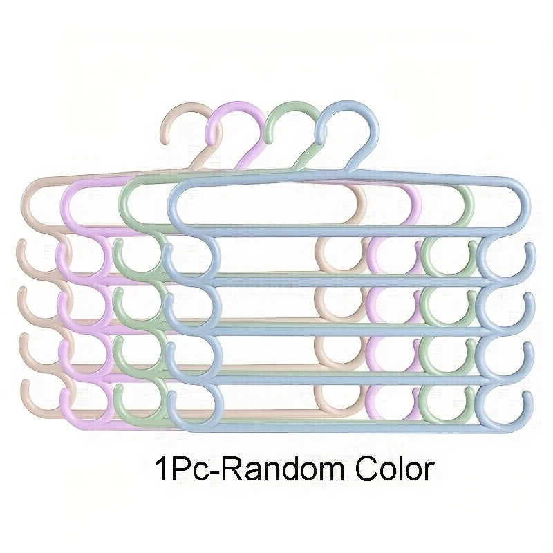 5-Layer Space Saving Pants and Scarf Storage Hanger