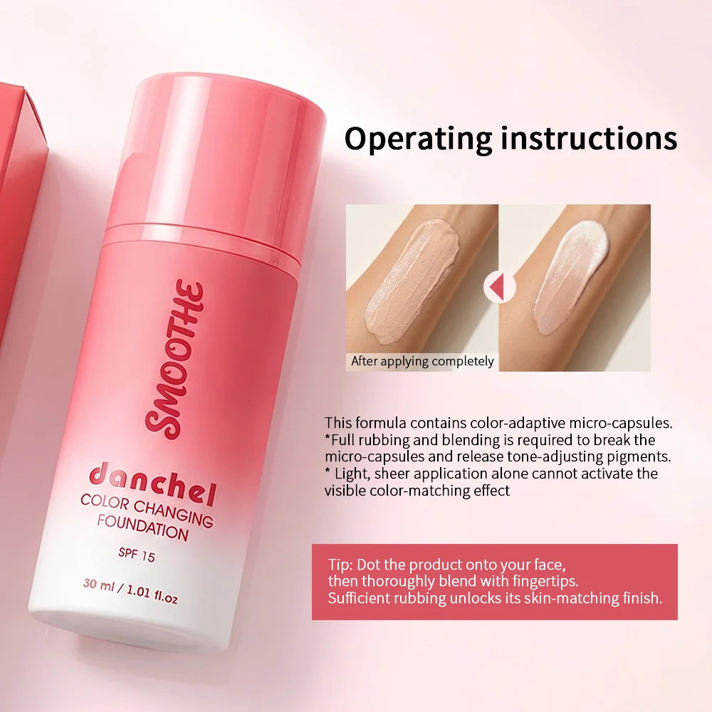 Color-Changing Foundation for Flawless Radiant Skin - 5