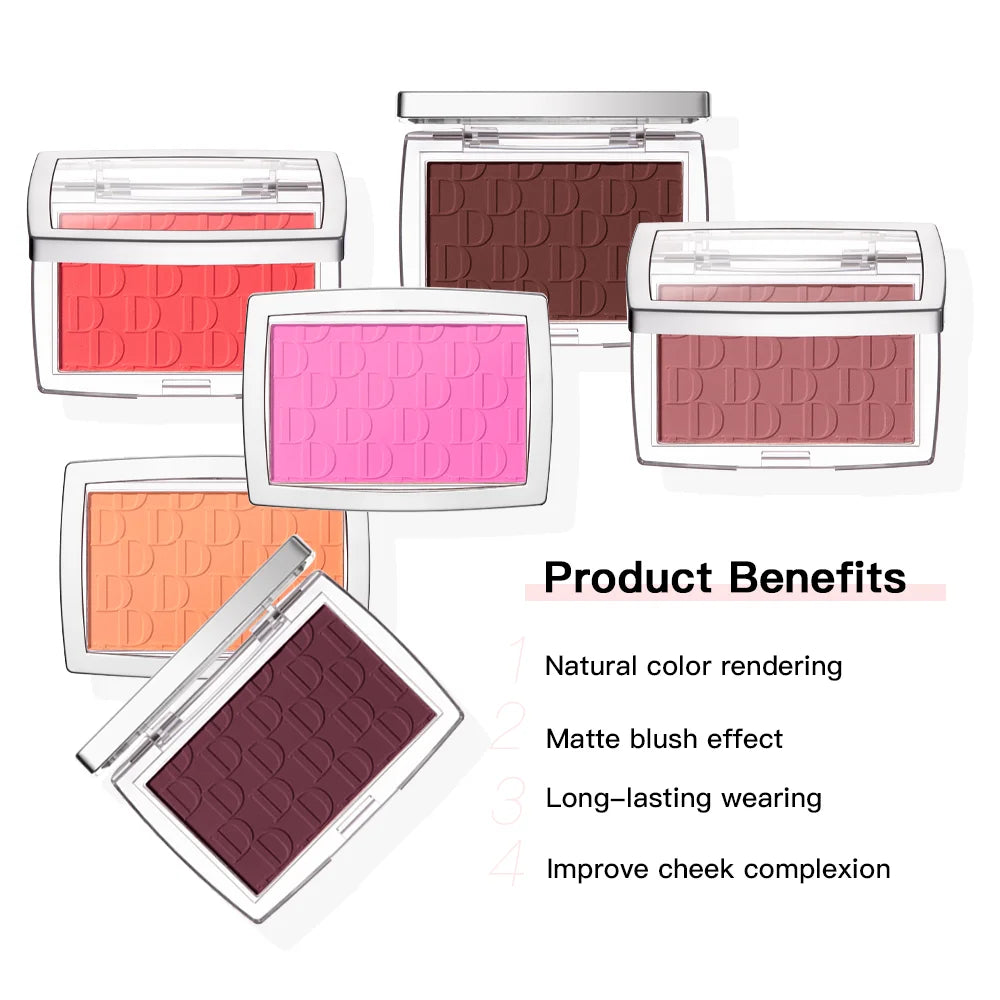 Matte Embossed Pigmented Face Blush Palette