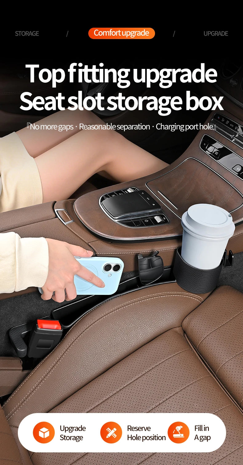 Universal Car Seat Gap Organizer with Cup Holder - 7