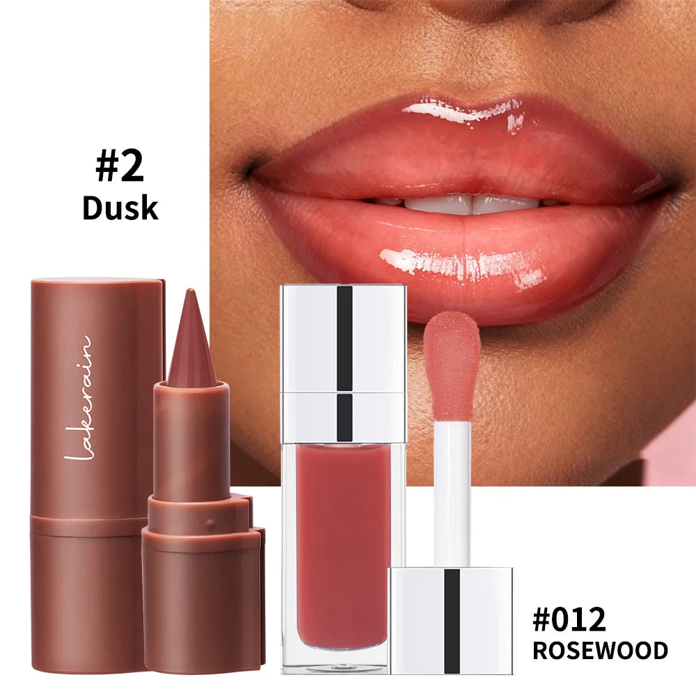 Hydrating Lip Liner and Gloss Makeup Set