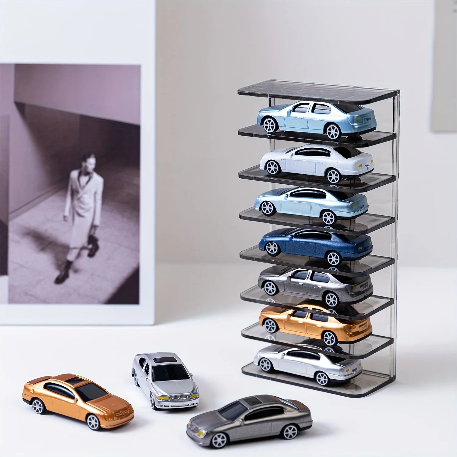 7-Tier Vertical Display Stand for Diecast Model Cars - 2
