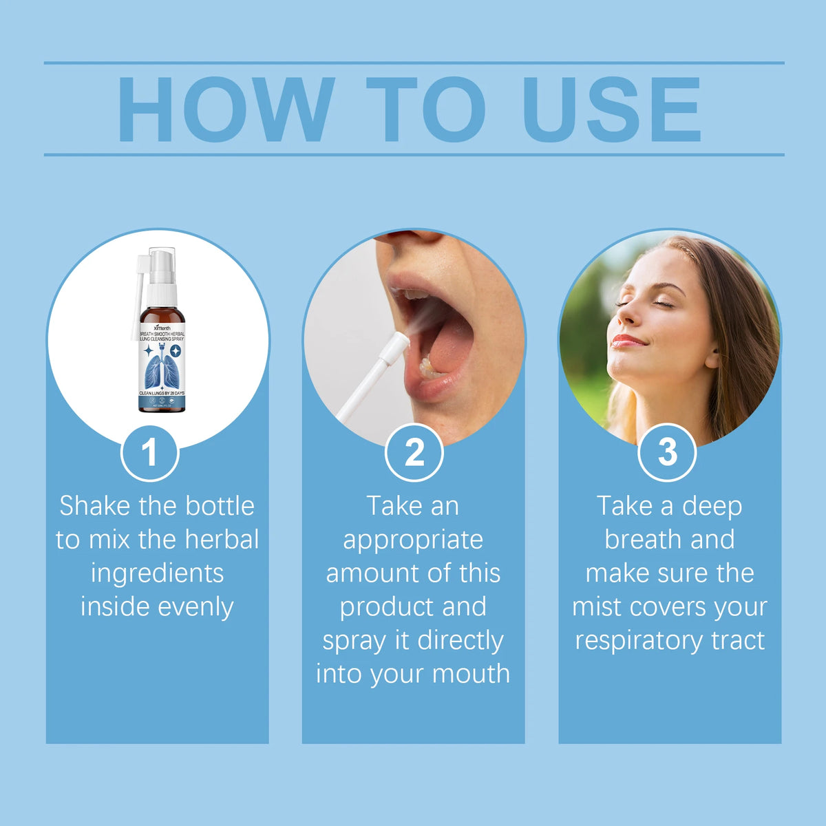 Herbal Lung Cleansing and Throat Refreshing Spray