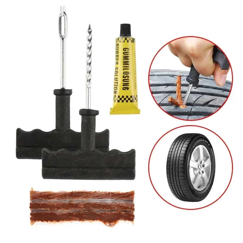 Emergency Tubeless Tire Puncture Repair Kit