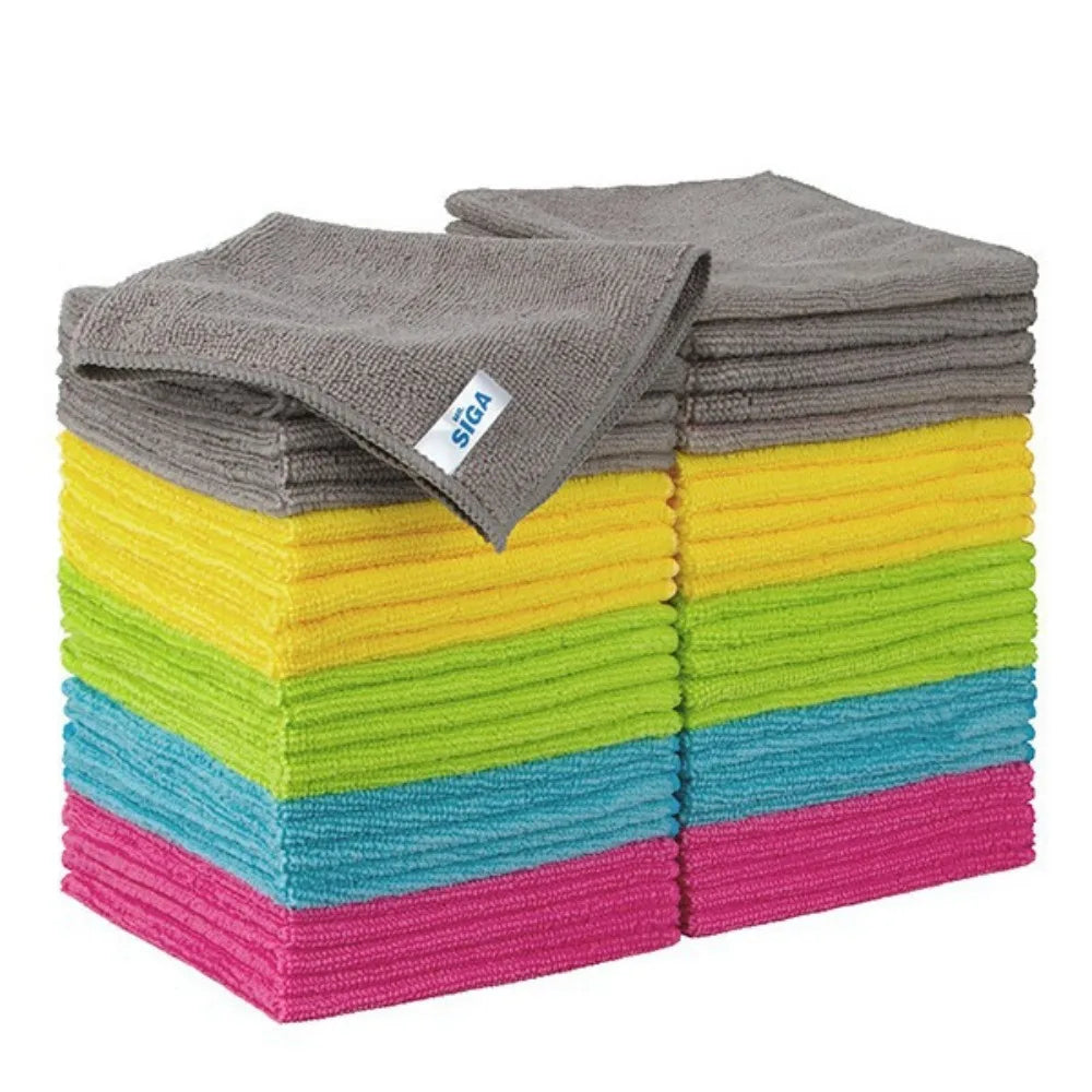 Absorbent Microfiber Cleaning Cloths for Home and Car - 9