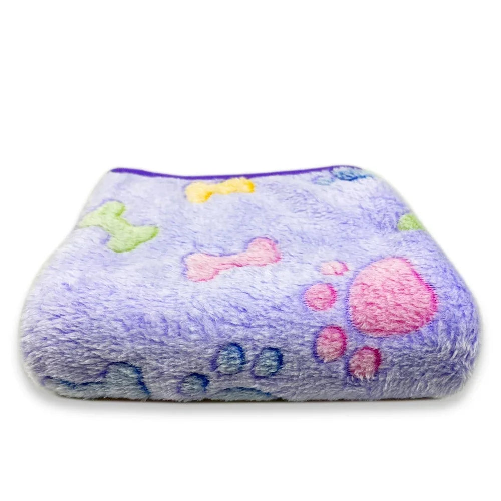 Soft Fluffy Fleece Pet Blanket for Dogs and Cats