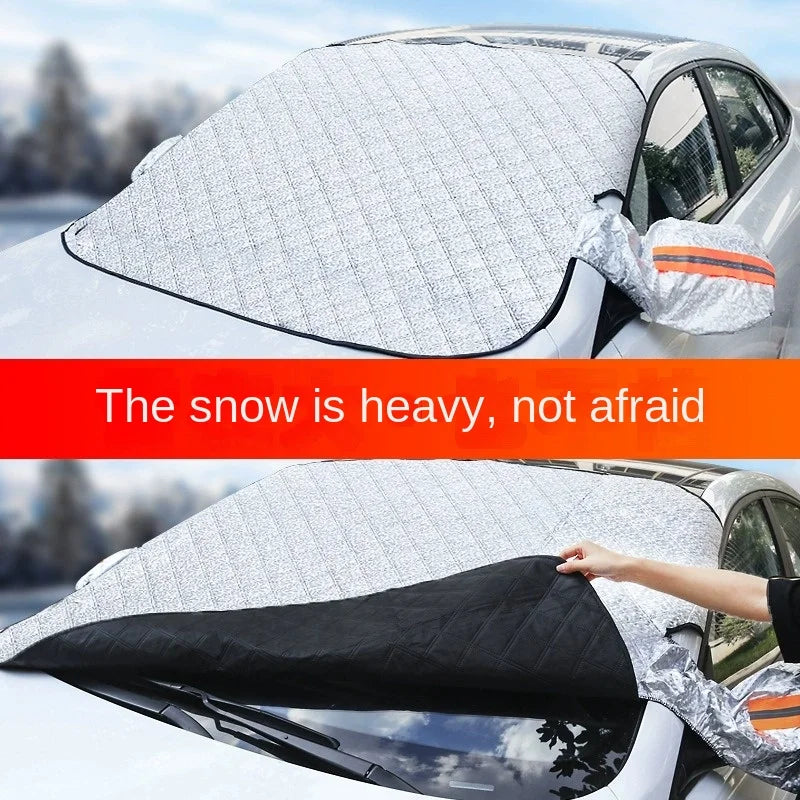 Magnetic Car Windshield Snow and Sun Protection Cover - 2