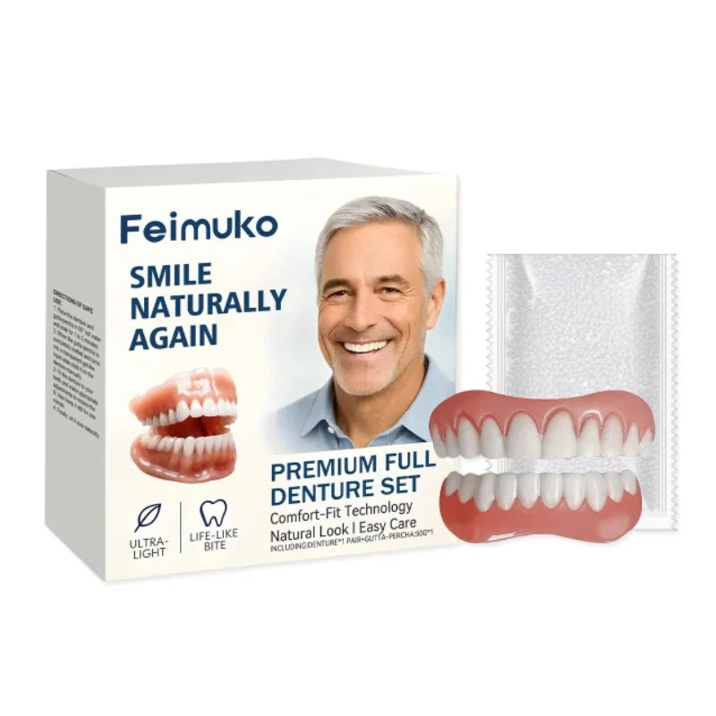 Comfortable Silicone Denture Set for Natural Smile - 18