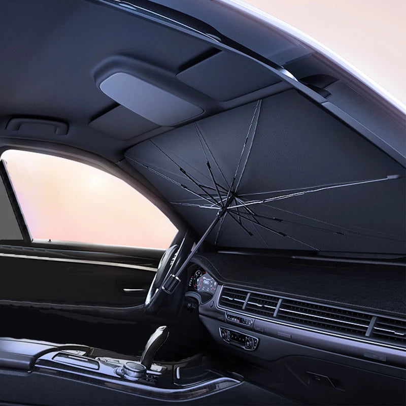 Foldable Car Windshield Sun Shade Umbrella for UV Protection