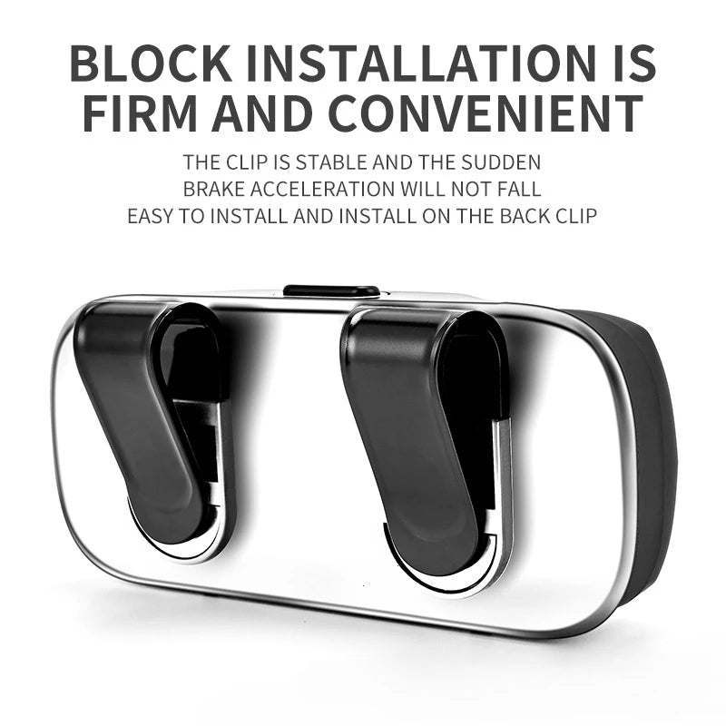 Portable Car Sun Visor Sunglasses Holder Case - 5