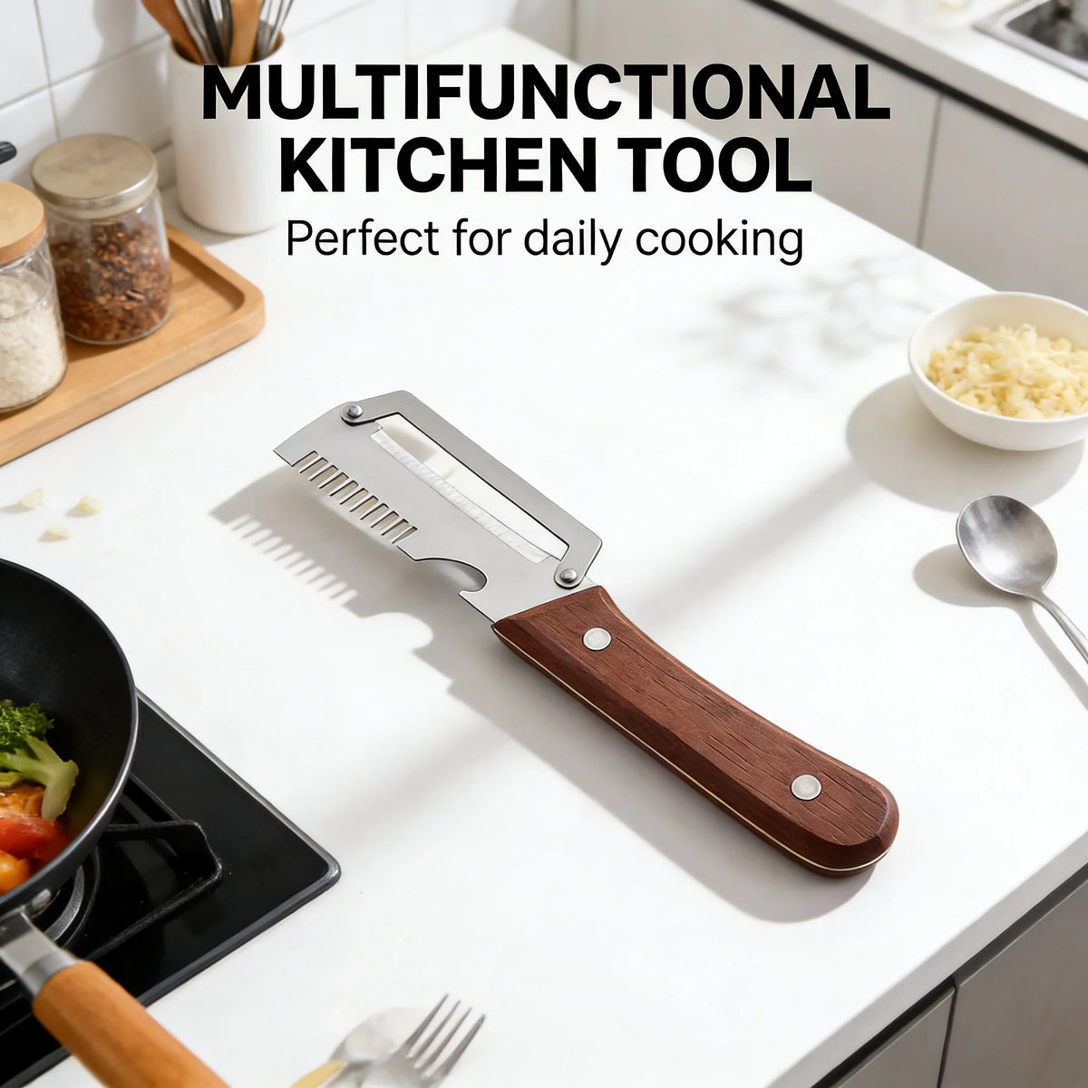 3-in-1 Multifunctional Vegetable Peeler and Scallion Slicer