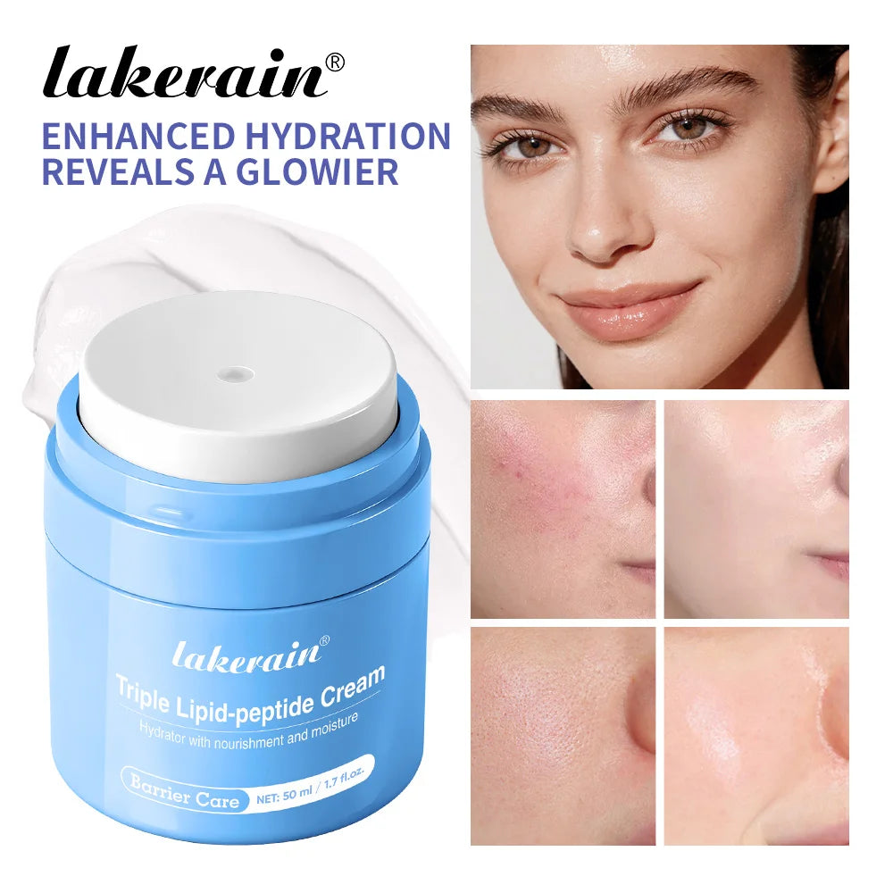 Triple Lipid Peptide Moisturizing Face Cream for Dry Sensitive Skin - 1