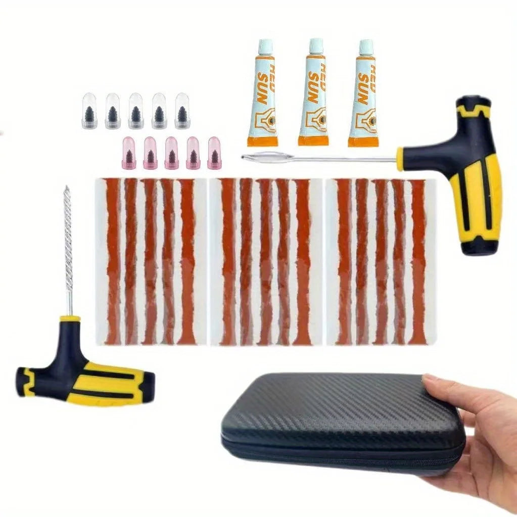 Emergency Car Tire Repair Kit for Roadside Punctures