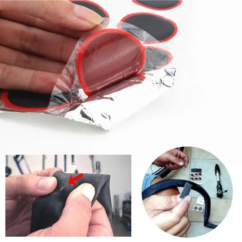 Instant Bike Tire Puncture Repair Patch Kit - 4