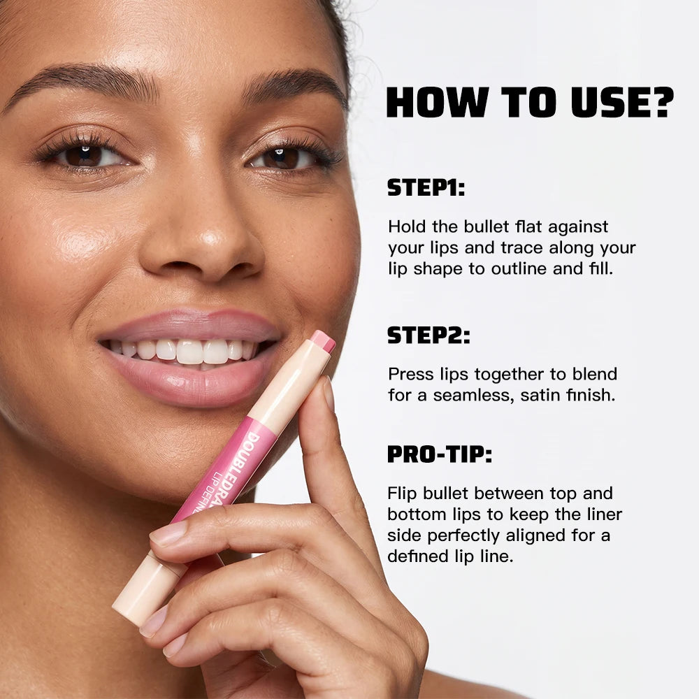 2-in-1 Matte Velvet Lip Liner and Hydrating Lip Gloss - 13
