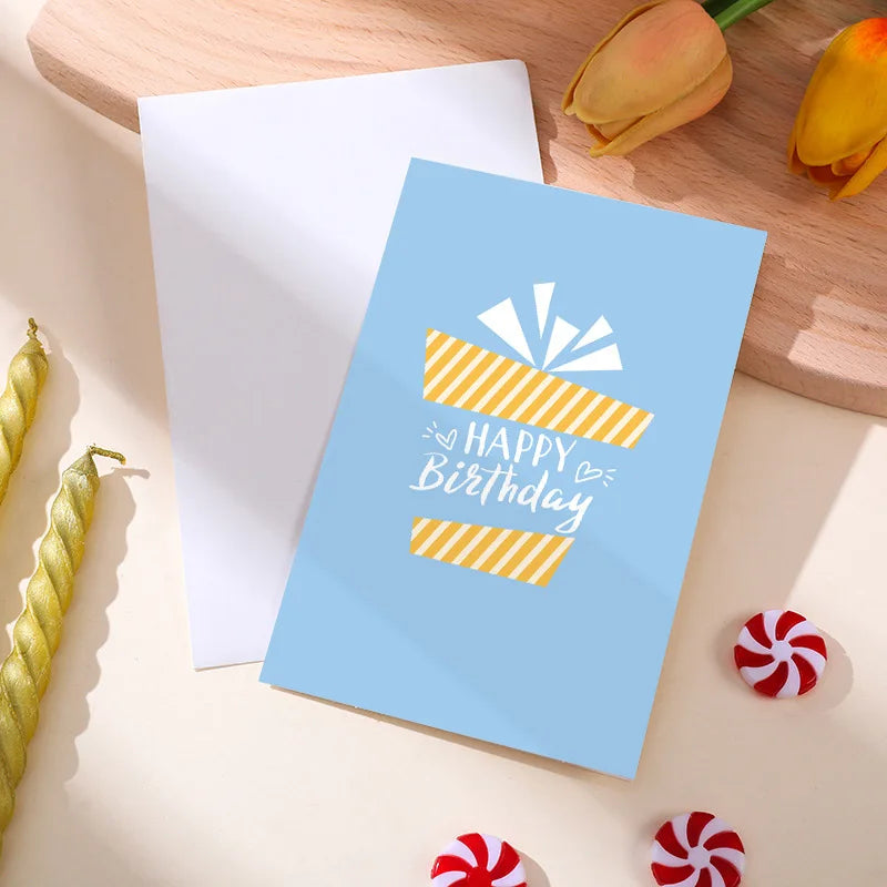 Festive Birthday Greeting Card Set with Envelopes