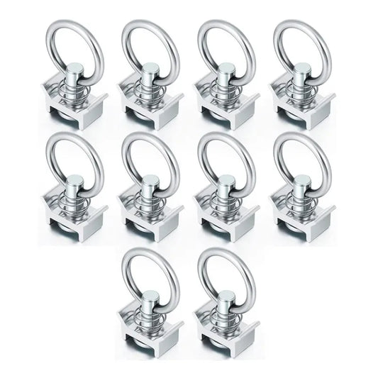 10 Pack L Track Single Stud Fitting Tie Down Anchors 4000LB Capacity